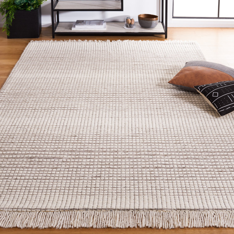 Safavieh Marbella Hand Woven Wool Area Rug in Ivory/Dark Brown Wayfair
